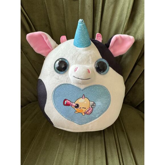 Rainbocorn Other - Rainbocorns Unicorn Cow Plush 8” ZURU Stuffed Animal Glitter Horn
